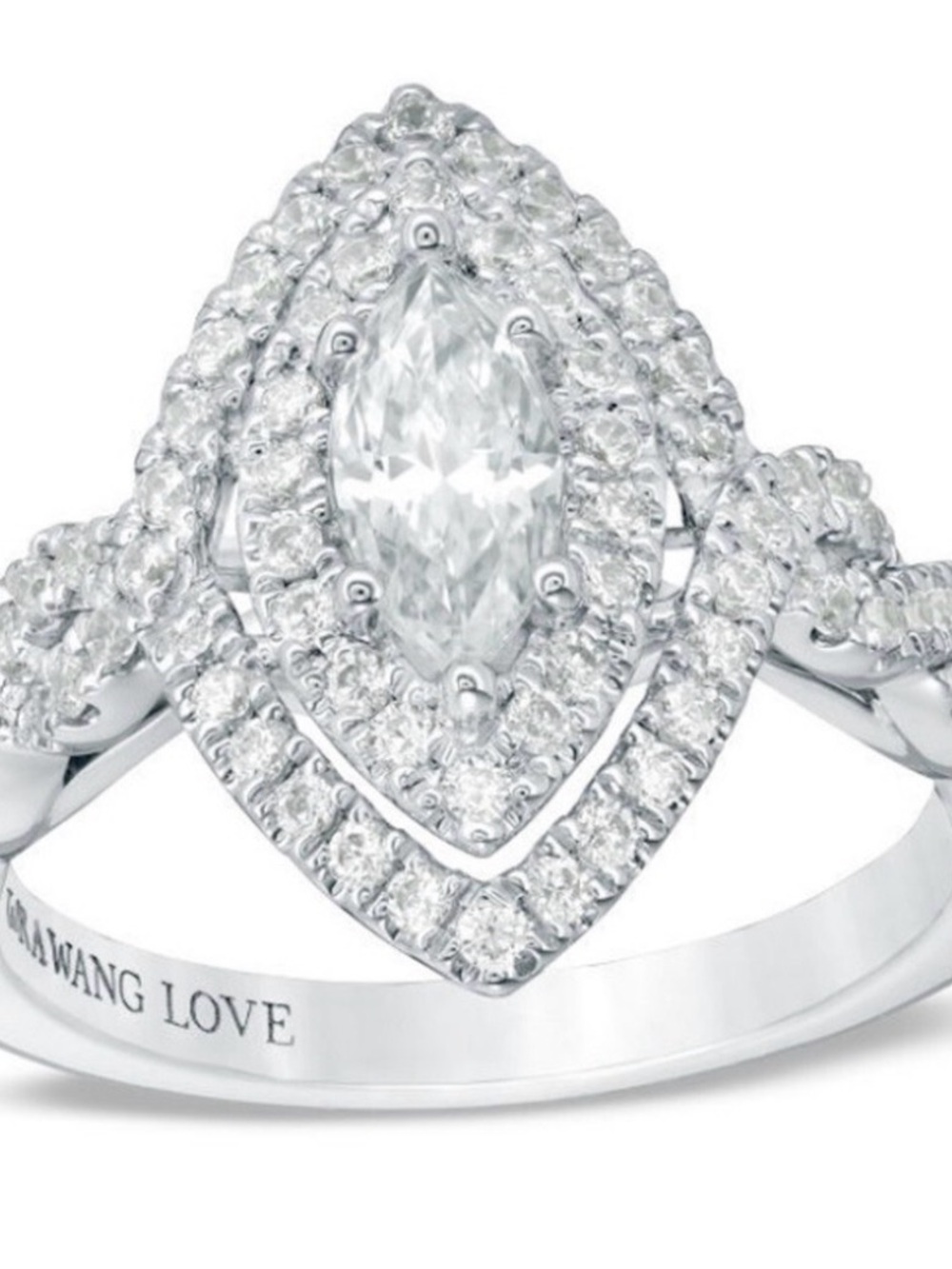 Vera Wang Love Collection Marquise Engagement Ring